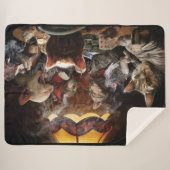 Katten die poker spelen sherpa deken (Voorkant (horizontaal))