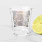 Katten die poker spelen shot glas (Achterkant)