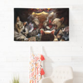 Katten die poker spelen spandoek (Insitu)