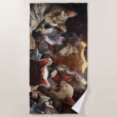 Katten die poker spelen strandlaken (Voorkant)