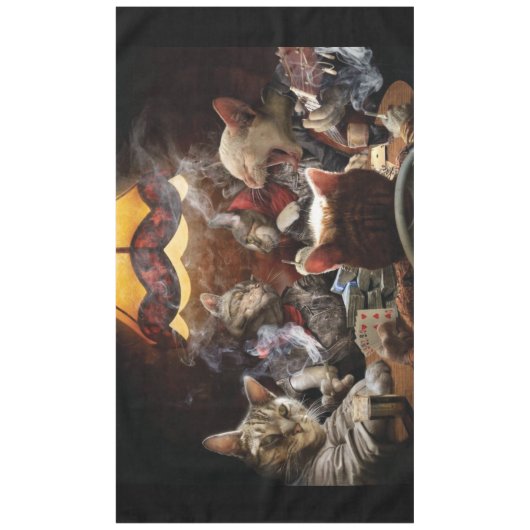 Katten die poker spelen tafelkleed (Voorkant)