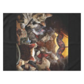 Katten die poker spelen tafelkleed (Voorkant (Horizontaal))