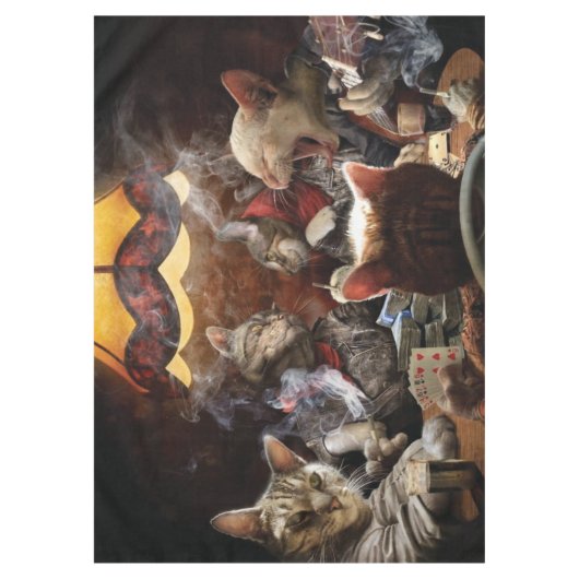 Katten die poker spelen tafelkleed (Voorkant)