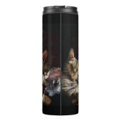 Katten die poker spelen thermosbeker (Achterkant)