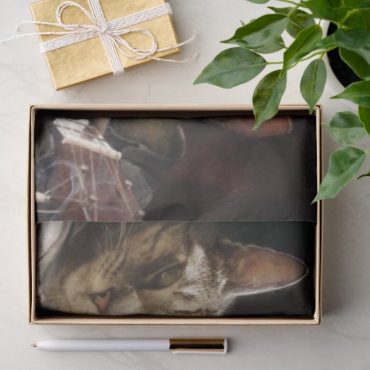 Katten die poker spelen tissuepapier (Geschenk)