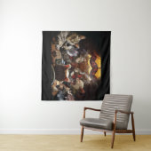 Katten die poker spelen wandkleed (In Situ (horizontaal))