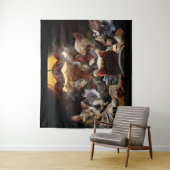 Katten die poker spelen wandkleed (In situ)