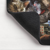 Katten die pokerstoep spelen muismat (Hoek)