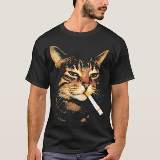 Katten die roken t-shirt (Voorkant)
