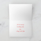 Katten die spelen in de sneeuwkerst-Kaart Kaart (Binnen)