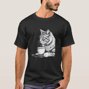 Katten die thee of koffie drinken Mok, Trendy Hips T-shirt