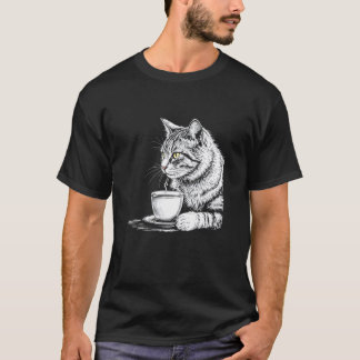 Katten die thee of koffie drinken Mok, Trendy Hips T-shirt
