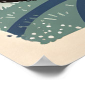 Katten die verliefd zijn op kussen onder de maan poster (Hoek)