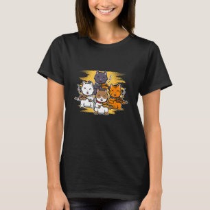Katten die vioolmuziek spelen Instrument viool T-shirt