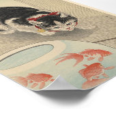 Katten die vissen Poster van visdieren in Japan b (Hoek)