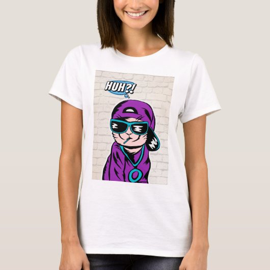 Katten die vragen stellen t-shirt (Voorkant)