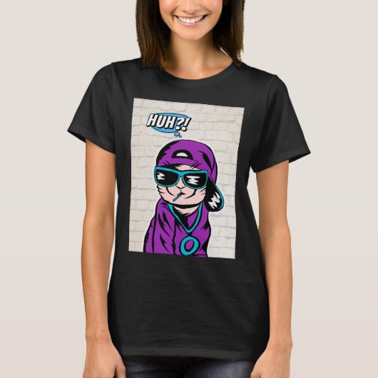 Katten die vragen stellen t-shirt (Voorkant)