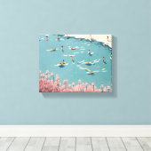 Katten, dieren, dieren, huisdieren, schattig, lief canvas afdruk (Insitu (Houten vloer))