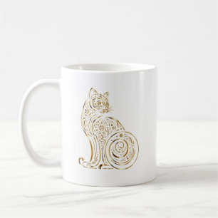 Katten Dierenpatroon Schattige & Whimsical Kat Koffiemok