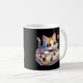 Katten Dobbelstenen Tafelbladspel Koffiemok (Voorkant rechts)