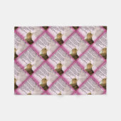 Katten Dochter in het rechtengedicht Fleece Deken (Voorkant (Horizontaal))