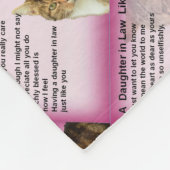 Katten Dochter in het rechtengedicht Fleece Deken (Hoek)