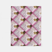 Katten Dochter in het rechtengedicht Fleece Deken (Voorkant)