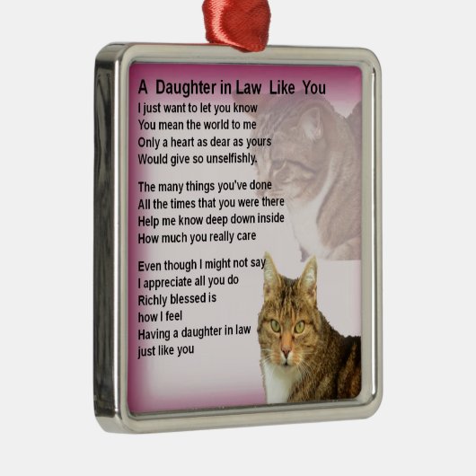 Katten Dochter in het rechtengedicht Metalen Ornament (Rechts)