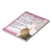 Katten Dochter in het rechtengedicht Notitieblok (Linkerzijde)