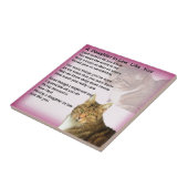 Katten Dochter in het rechtengedicht Tegeltje (Zijkant)