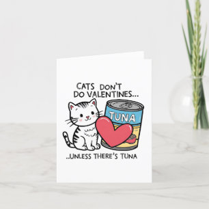 Katten doen geen Valentijnse... Kitten houdt van t Bedankkaart