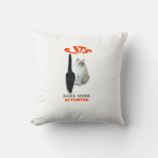 Katten Donkere modus geactiveerd Kussen