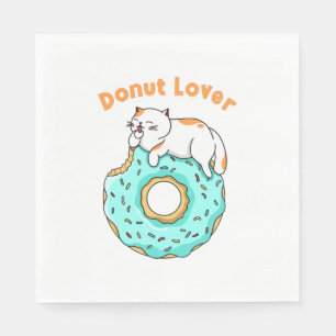 Katten Donut Liefhebber Servet
