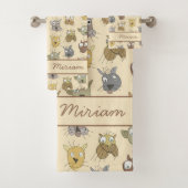 Katten Doodle Bad Handdoek (Insitu)