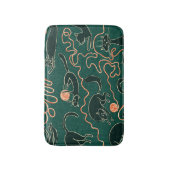 Katten : Doodle naadloos patroon Badmat (Voorkant Verticaal)