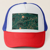 Katten : Doodle naadloos patroon Trucker Pet (Voorkant)