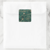 Katten : Doodle naadloos patroon Vierkante Sticker (Tas)