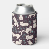 Katten Doodle stijl patroon Blikjeskoeler (Blikje Voorkant)