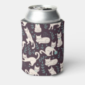 Katten Doodle stijl patroon Blikjeskoeler (Blikje Achterkant)