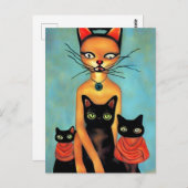 Katten door AI Briefkaart (Voorkant / Achterkant)