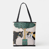 katten door Edward Penfield Tote Bag (Achterkant)
