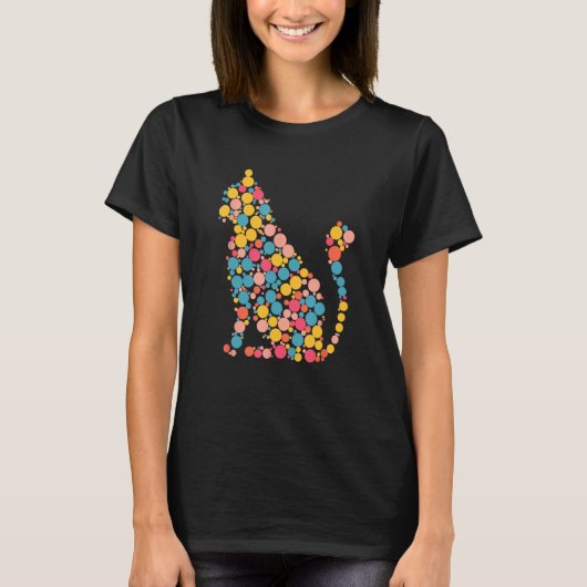 Katten Dot Day Internationale Dot Dag Polka Dot vo T-shirt (Voorkant)