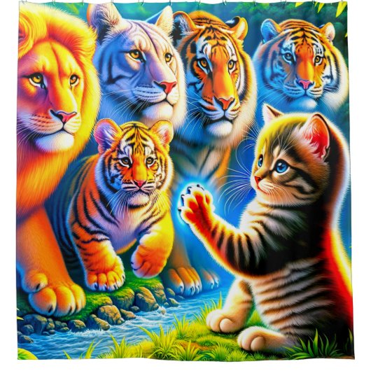 Katten Douchegordijn (Voorkant)