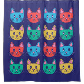 Katten Douchegordijn (Voorkant)