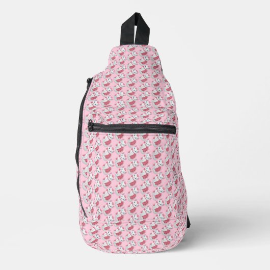 Katten draagtas sling bag (Voorkant)