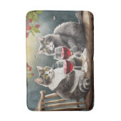 Katten Drinken Wijn Badmat! Badmat (Voorkant Verticaal)