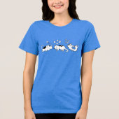 Katten dromen Tri-Blend shirt (Voorkant)