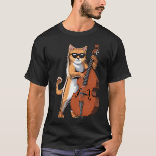Katten Dubbelbasspeler T-shirt