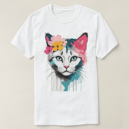 Katten dwaas . t-shirt (Design voorkant)