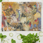 Katten een Plenty Kitchen Towel Theedoek (Gevouwen)